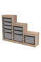 Hanah Home Armario Multiusos Gris Sonomo